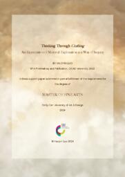 Thinking Through Crafting: An Examination of Material Exploration as a Way of Inquiry