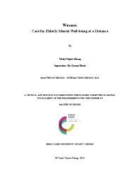 Wecare: Care for Elderly Mental Well-being at a Distance
