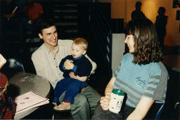 Staff Christmas event, circa 1990s.
