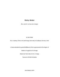 Holey Roket: Eco-centric Vernacular Design