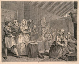 From the series A Harlot's Progress, Plate 4: 