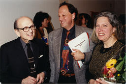 Ron Burnett and others at donor night, 1999.