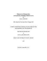 Whiteness Is As Whiteness Does: An Examination Of Ideological Whiteness In Art