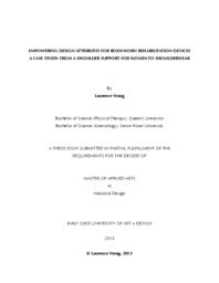 Empowering Design Attributes for Body-Worn Rehabilitation Devices. A Case Study: From a Shoulder Support for Women to Shoulderwear