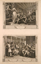 From the series Industry and Idleness; Plate 9 and Plate 10: 