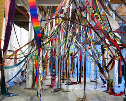 Third Net-Work trial installation with artist
