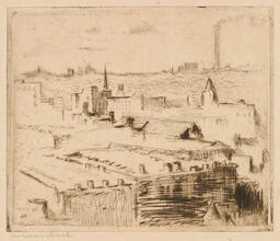 "No. 342 New York. [Blick über Dächer II]" - 'No. 342 New York. [View over roofs II]': 