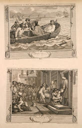 From the series Industry and Idleness; Plate 5 and Plate 6.: 