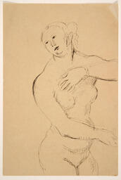 Female figure study after Rembrandt: 