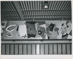 Mural by Jack Shadbolt, VSB design K series, 1961.