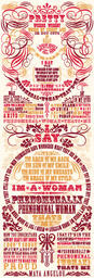 Digital Wood Type Poster: Phenomenal Woman
