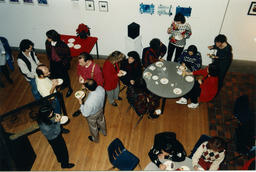 Staff Christmas event, circa 1990s.
