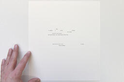 the fact that they are not / insisted / reveal something [Art and Objecthood]