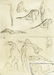 Figure studies, date unknown.