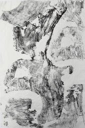 Fragmented Pine Tree Relief Print