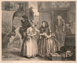 From the series A Harlot's Progress, Plate 1: 