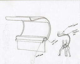 Bus leaning shelter