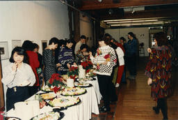 Staff Christmas event, circa 1990s.