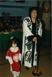 Diane Brown + Niccie at First Nations event, circa 1990s.