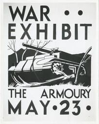 War exhibit poster, VSB design, 1947.