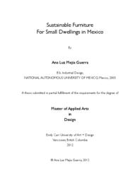 Sustainable Furniture For Small Dwellings in Mexico