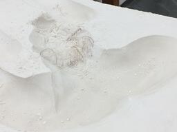 Detail of the bench in process of being made