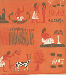 Back of brochure for Beaux Arts Ball, night of the golden crocodile, 1959.