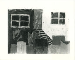 "Murder in the Night" by Hassan Abdul, BCYA exhibition 1983.