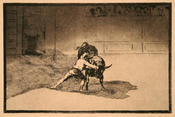 From the series Tauromaquia; No. 15 "El Famos Martincho" - 'The famous Martincho': 
